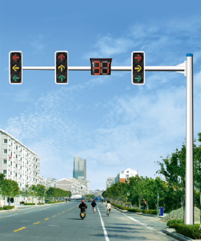 Osmiúhelníkový pól signálu Signal Light Pole