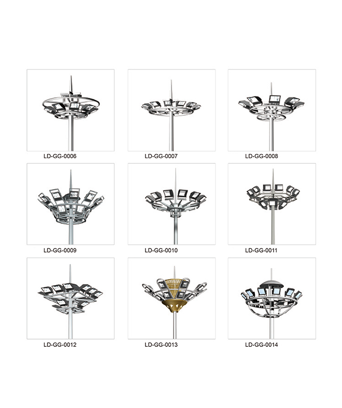 LD-GG-0006 ~ LD-GG-0014 Vysoká pól pouliční lampa